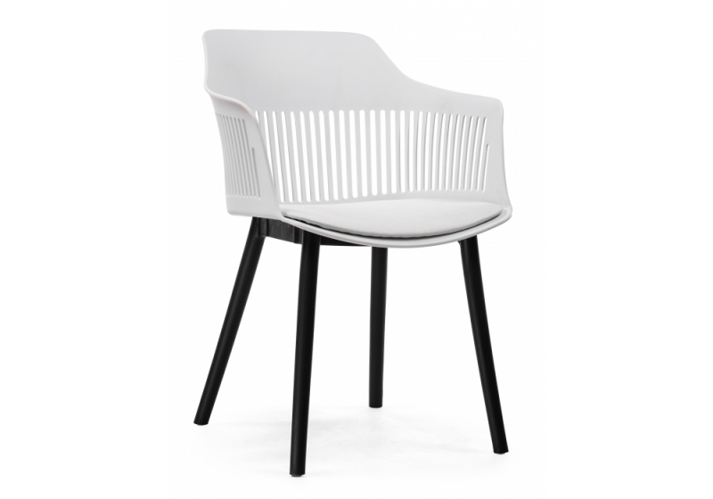 Пластиковый стул Crocs white / black (55x60x76). 