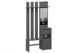 Прихожая Сибити графит серый (100,1x33x199,9)