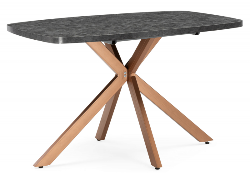 Стол деревянный Кортез 32 116(160)x77 раздвижной малави / медь (77x77). 