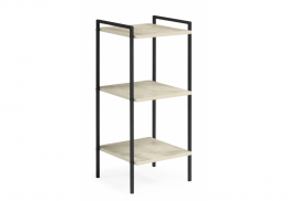 Стеллаж Таймон бетон / черный (38x38x84)