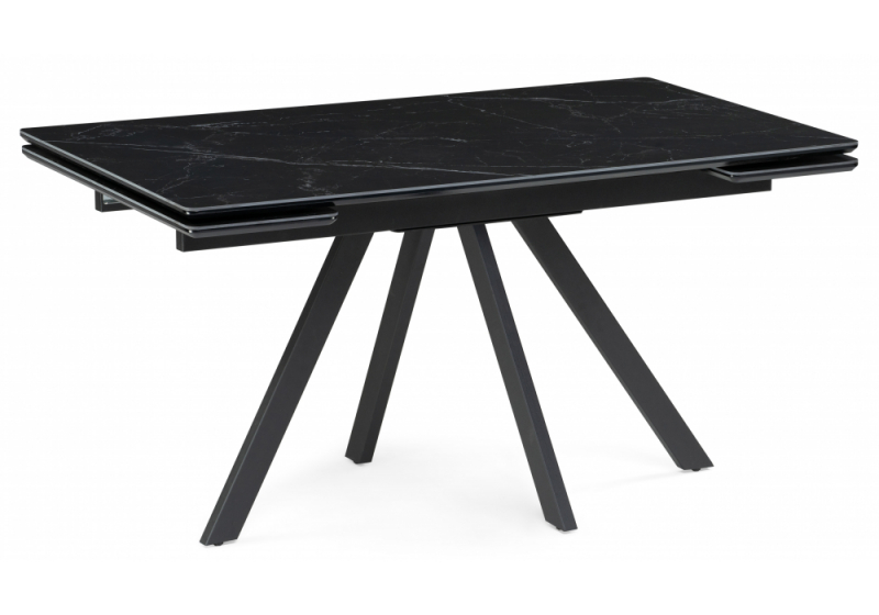 Керамический стол Вилли 140(200)х80х75 черный мрамор shakespeare black / черный (80x75). 