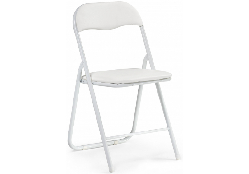 Стул на металлокаркасе Fold 1 складной white / white (43x40x77). 